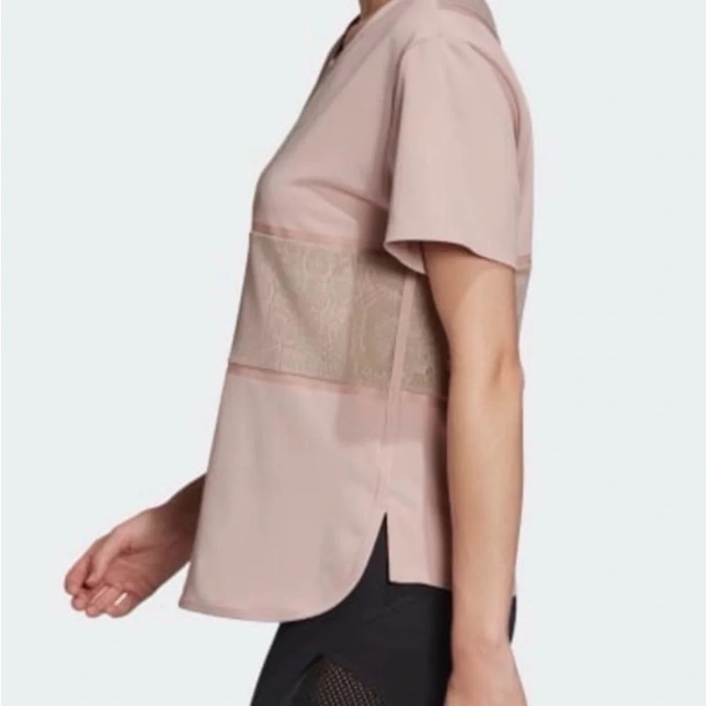 Adidas by Stella McCartney Blush Short Sleeve Tee - Picture 3 of 4